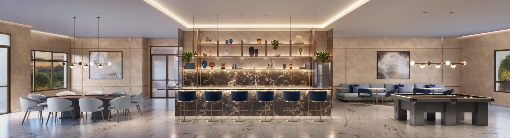 Perspectiva Ilustrada: Lounge Bar Do Alive Home Resort, Vila Prudente
