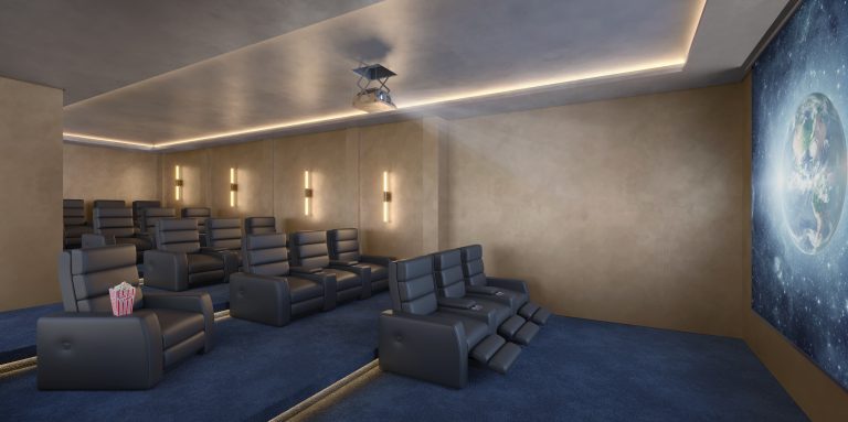 Perspectiva Ilustrada: Cinema Do Alive Home Resort, Vila Prudente