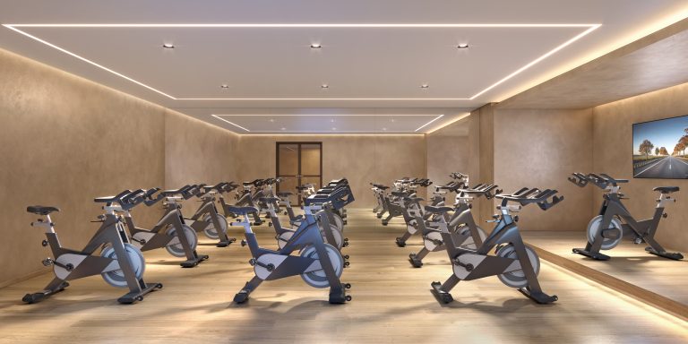 Perspectiva Ilustrada: Sala De Spinning Do Alive Home Resort, Vila Prudente