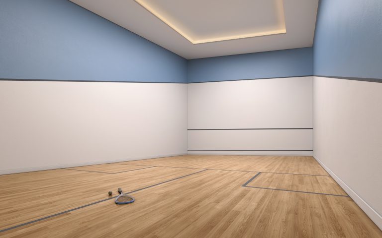 Perspectiva Ilustrada: Quadra De Squash Do Alive Home Resort, Vila Prudente